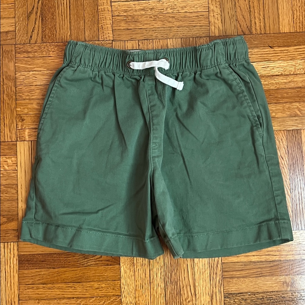 Crewcuts Boys Olive Green Elastic Waist Shorts